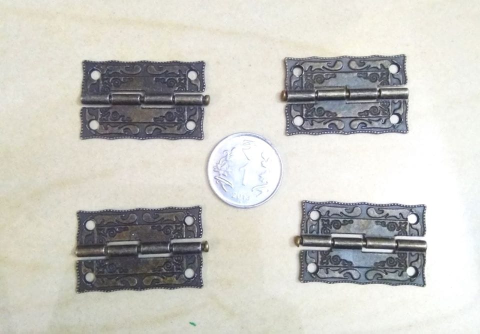 Brand Zero Antique Designer Big Size Hinges - 4 pcs