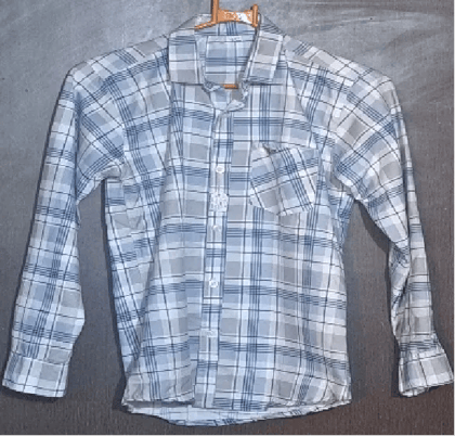 Cotton checks shirt for men LONG SLEEVE