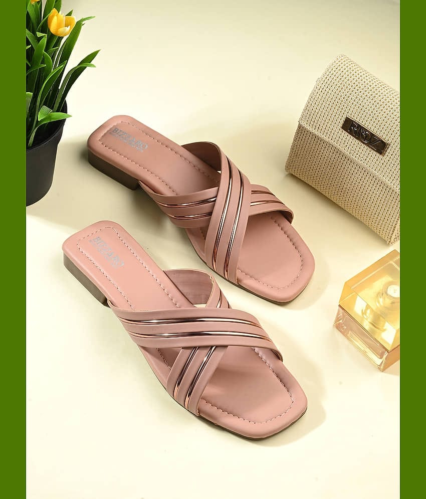 BIZZARO PeachPuff Women's Slip On Heels