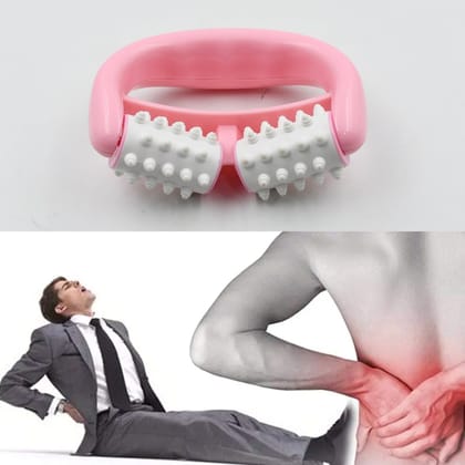Plastic Massage Roller - 2-Roller Manual Design for Cellulite & Muscle Pain Relief
