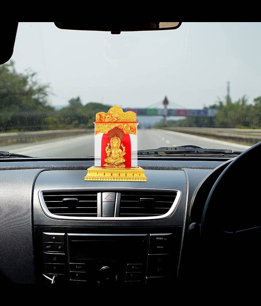 Awesome Craft Lord Ganesha Ideal For Car Dashboard ( Pack of 1 )