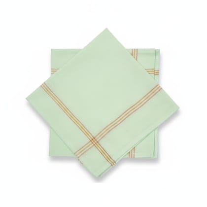 Soft Cotton Handkerchief Set - Mint Green