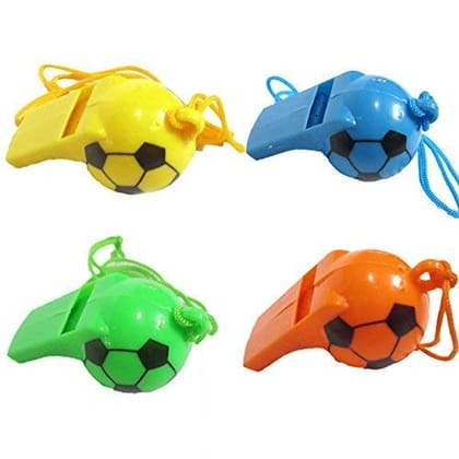 Nawani Football Shape Whistle (Pack of 6) for Kids