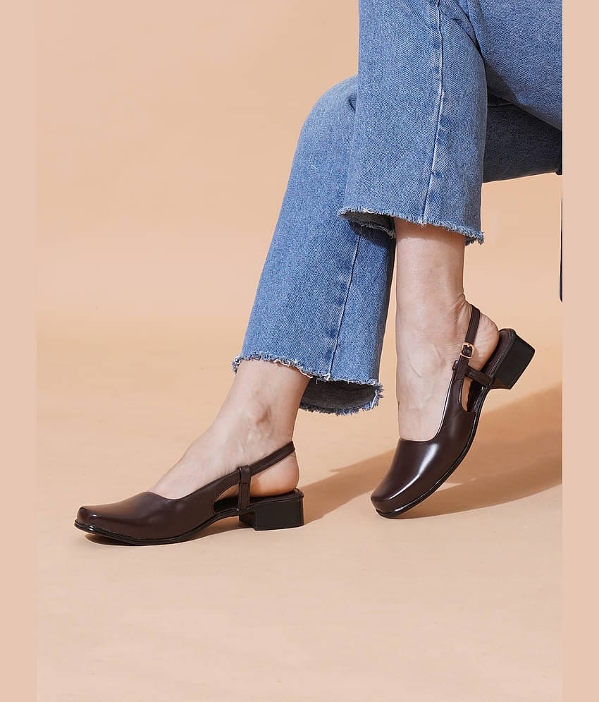 PLANET WALK Brown Women's Sandal Heels