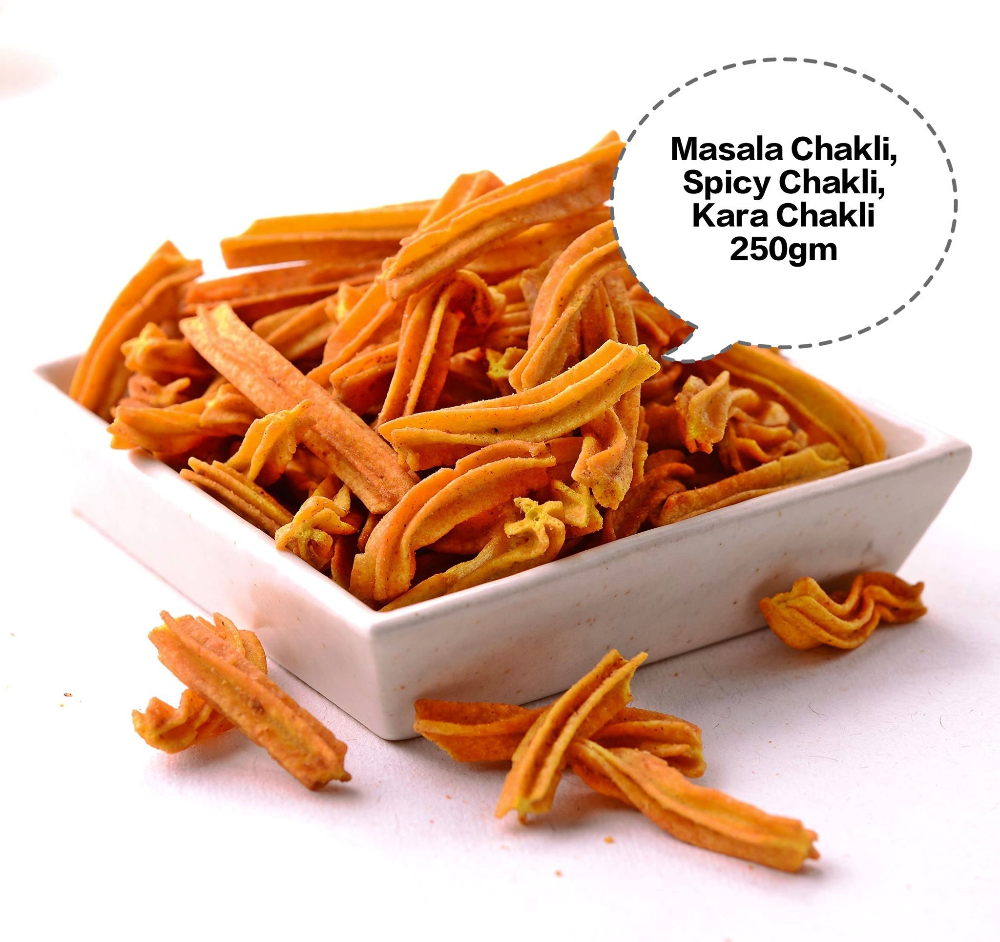 Masala Chakli, Spicy Chakli, Kara Chakli, Masala Murukku, South Indian Chakli 250gm
