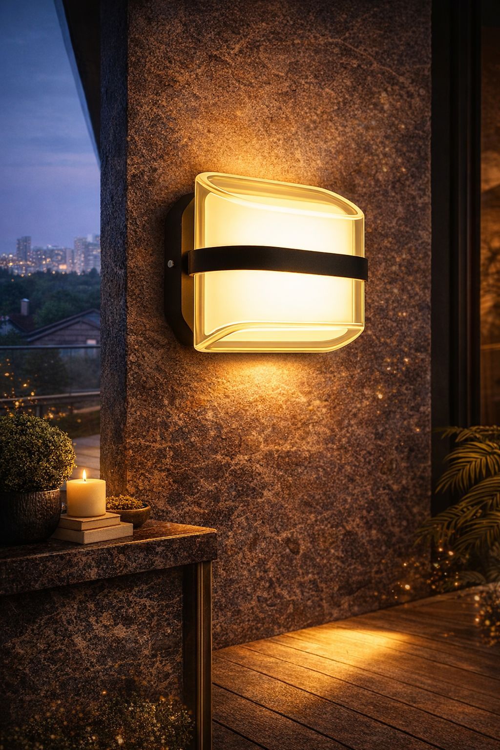 SPARKWORLD Uplight Wall Lamp With Bulb | Colour: Black