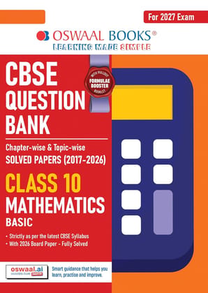 OSWAAL CBSE QUESTION BANK MATHEMATICS BASIC CLASS 10 FOR 2027 EXAMS || Chapterwise and Topicwise SOLVED PAPERS || OSMATHB10||17127