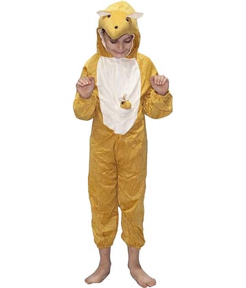 Kaku Fancy Dresses Kangaroo International Animal Costume -Brown, 7-8 Years, For Boys & Girls