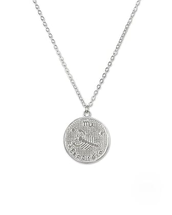 AABHA Silver Necklace Set for Womens (Silver)