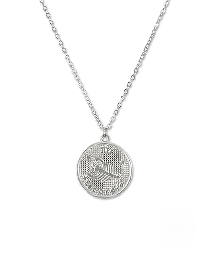 AABHA Silver Necklace Set for Womens (Silver)