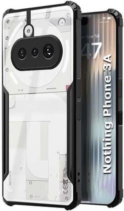 PLUGTECH Slim Shockproof Case | Matte Black Soft | Drop Protection | Precise Cutouts | Premium Mobile Cover for Nothing Phone (3a) PLUGTECH Slim Shockproof Case | Matte Black Soft | Drop Protection | Precise Cutouts | Premium Mobile Cover for Nothing Phone (3a)