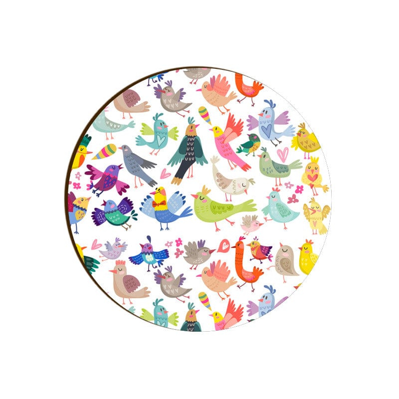 Bird Brained Round Coaster