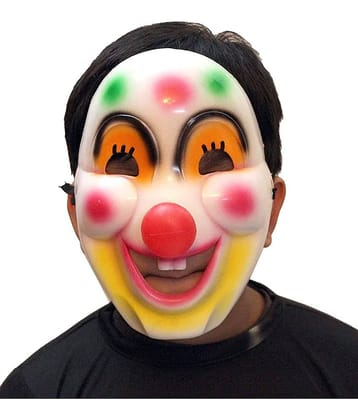 Kaku Fancy Dresses Joker Face/Clown Face/Party Prop Joker Face for Kids - Multicolor, Freesize, For Boys & Girls