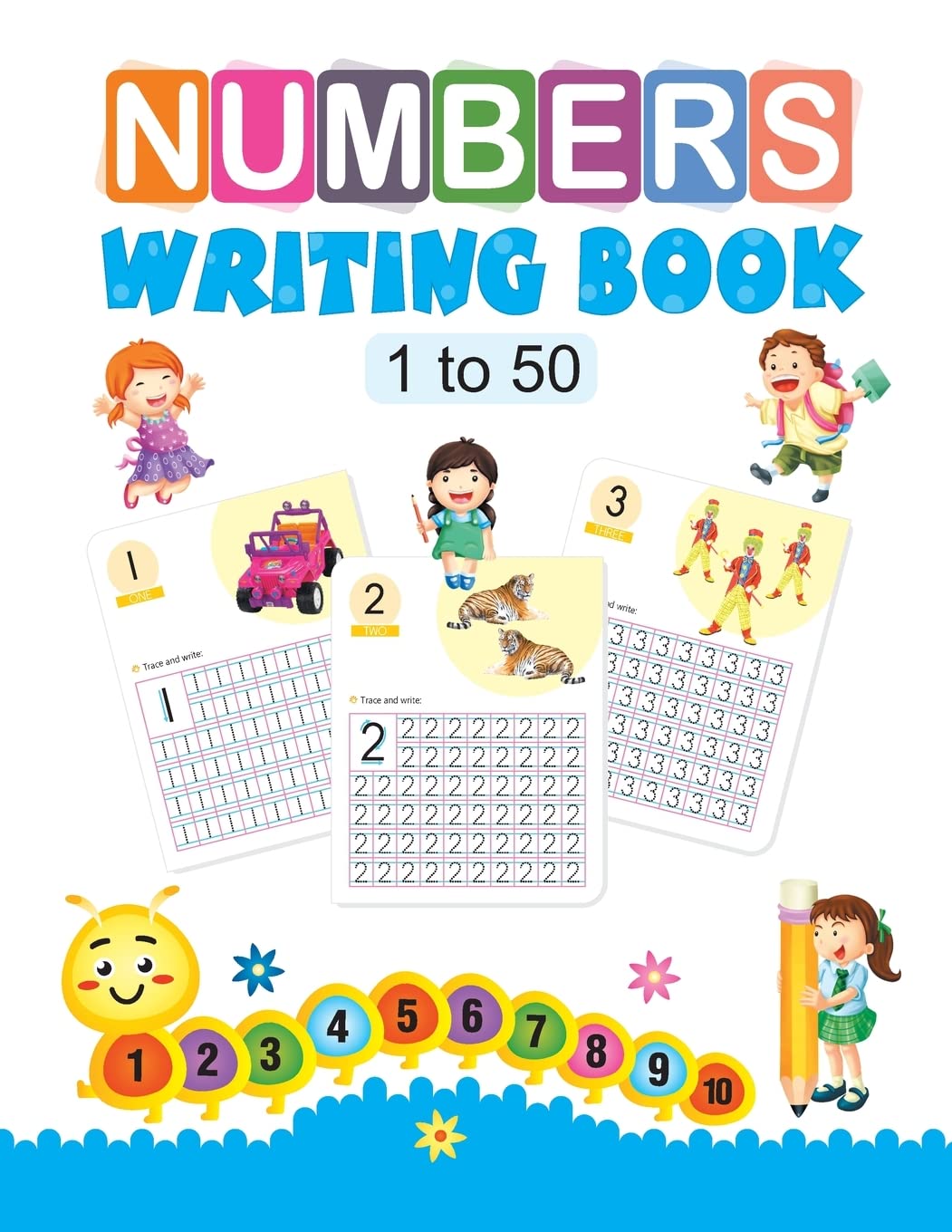 Number Writing Book: 1 to 50 [Paperback] [May 01, 2024] LS Editorial Team