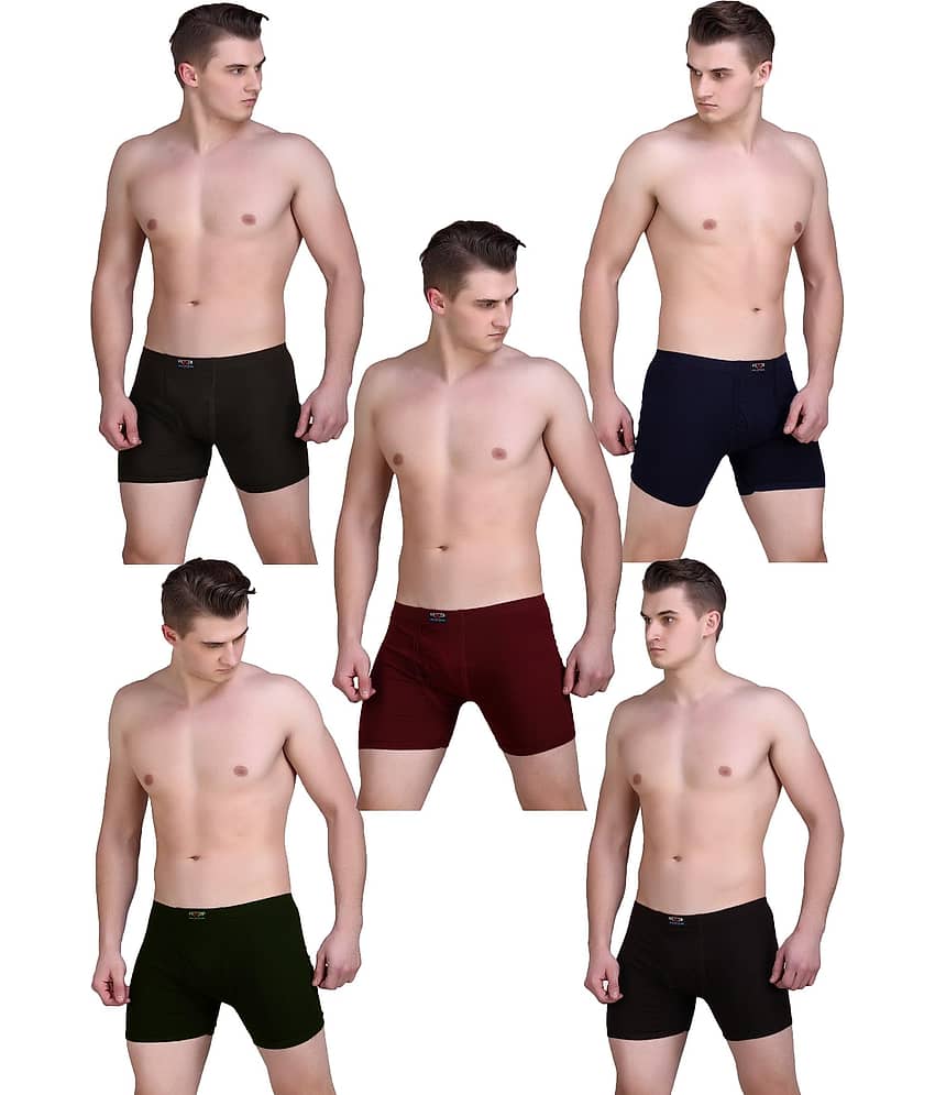 HAP Pack of 5 Cotton Trunks For Men's ( Multicolor )