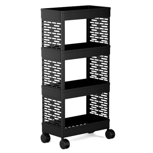 Plastic Multipurpose 4-Tier Floor Mount Corner Shelf Kitchen Organizer Rack/Storage Shelf/Dish Rack/Storage