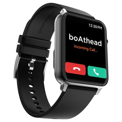 boAt Storm Call | Bluetooth Calling Smart Watch with 1.69" (4.29 cm) HD display, Super-Responsive Dialpad, 150+ Cloud Faces Bold Black