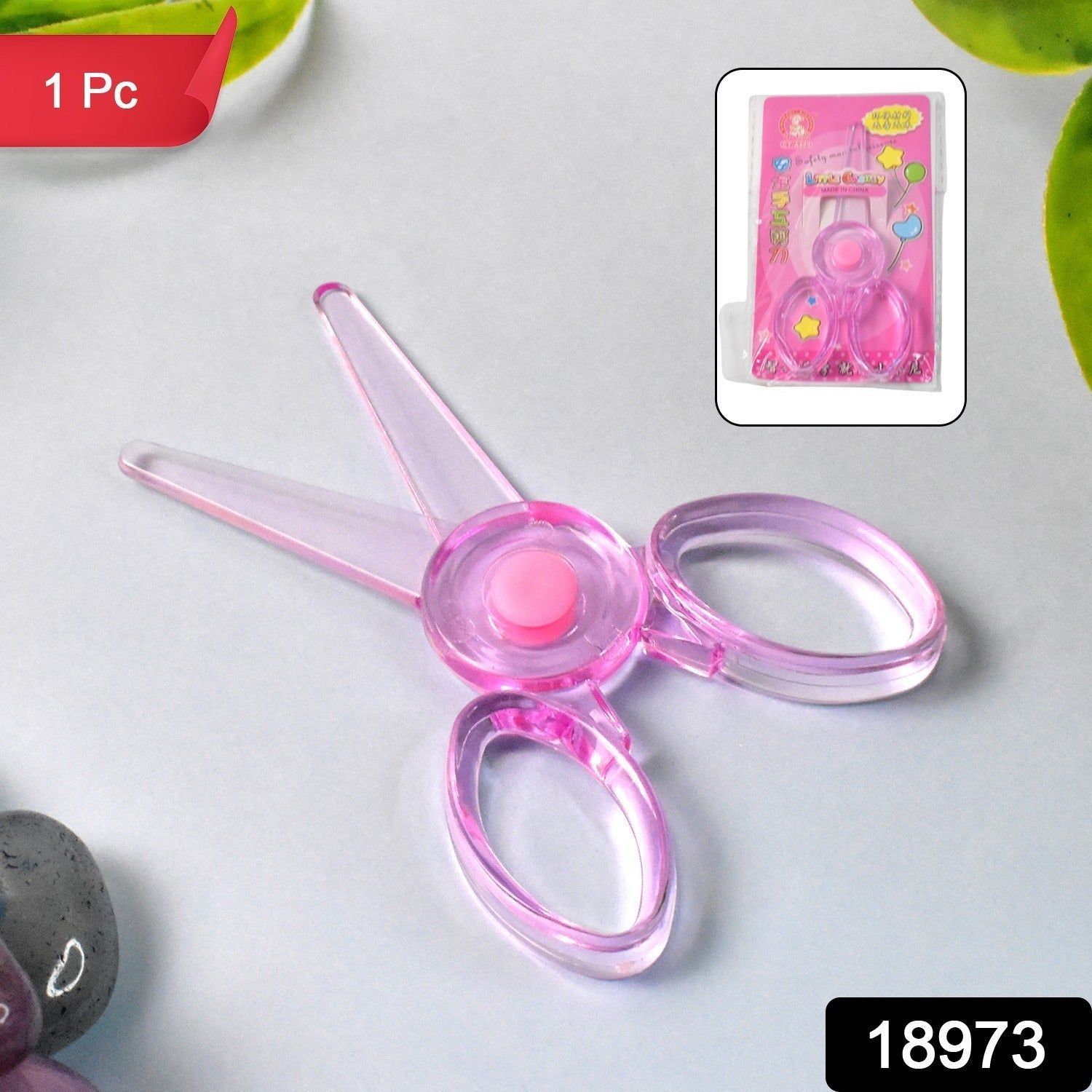 Plastic Child-Safe Scissor (1 Pc / Mix Color)
