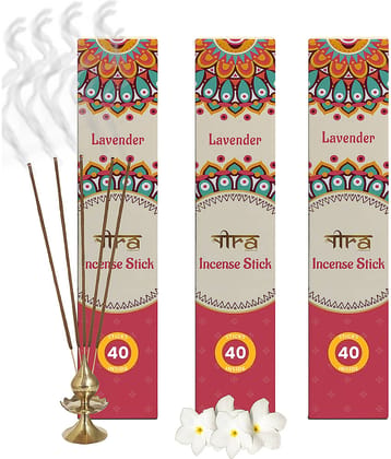 Nira Fragrances Incense Stick Nag Champa 120 Pieces ( Pack of 3 )