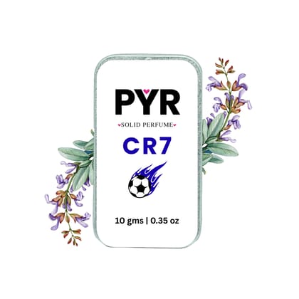 PYR CR7 Solid Perfume 10g for Men  Alcohol-Free, Long-Lasting