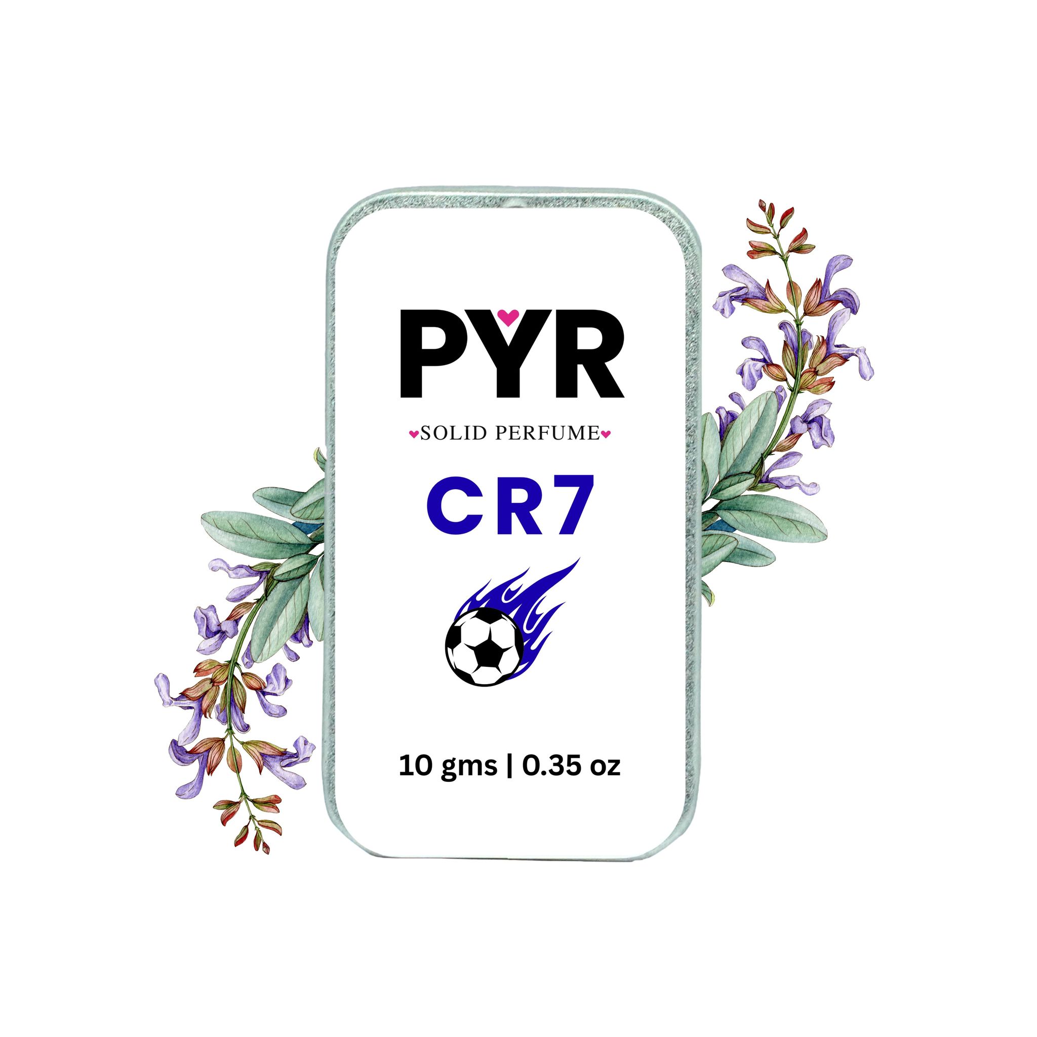 PYR CR7 Solid Perfume 10g for Men Alcohol-Free, Long-Lasting