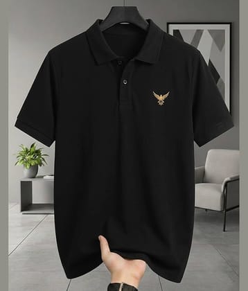 AUSK Men Cotton Blend Regular Fit Solid Polo T Shirt ( White )