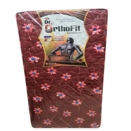 Dr. OrthoFit Orthopedic Mattress (Maroon, 6ft x 3ft) | Back Support | Daily Sleep