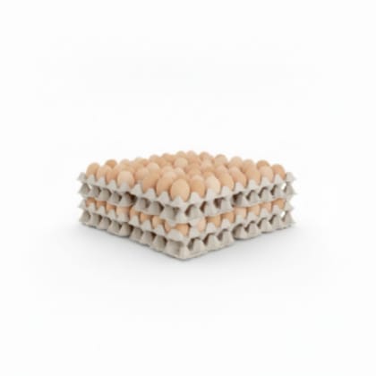 Farm Fresh Eggs - 1kg Pack - 1 kg - One pack of eggs in cardboard trays