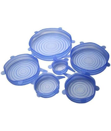 6Pcs High Quality Silicone Cover Universal Silicone Suction Lid bowl Pan Cooking Pot Lid silicon Stretch Cover
