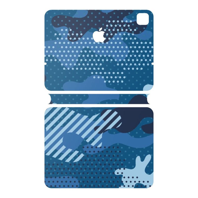 iPad Magic Keyboard Military Blue Skin