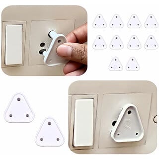 Baby Proofing Electrical Socket Plug Cover Guards(Pack of 12, White)(White)