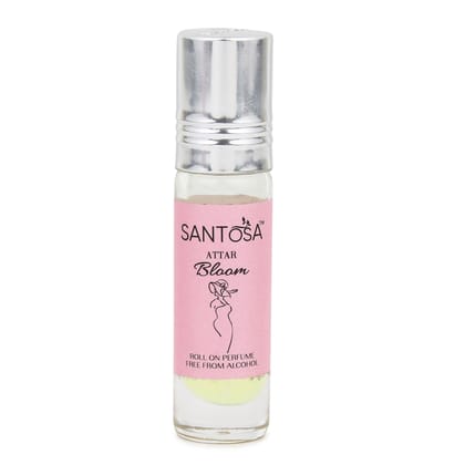 Santosa Original Bloom Attar 6ml - Premium Alcohol-Free, Fresh Floral Scent, Long-Lasting Roll-On, Best Rajnigandha Attar for Women Santosa Original Bloom Attar 6ml - Premium Alcohol-Free, Fresh Floral Scent, Long-Lasting Roll-On, Best Rajnigandha Attar for Women