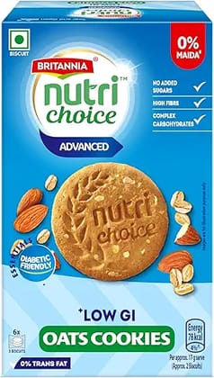 Britannia NutriChoice Oats Cookies (Diabetic Friendly) 150g