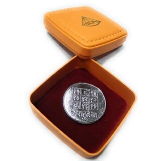 Rahu Ranga Remedy / Lal Kitab Remedy Lead Figurines For Rahu Dosh Shanti Yantra For Floating In Water 1 Pcs. Coin