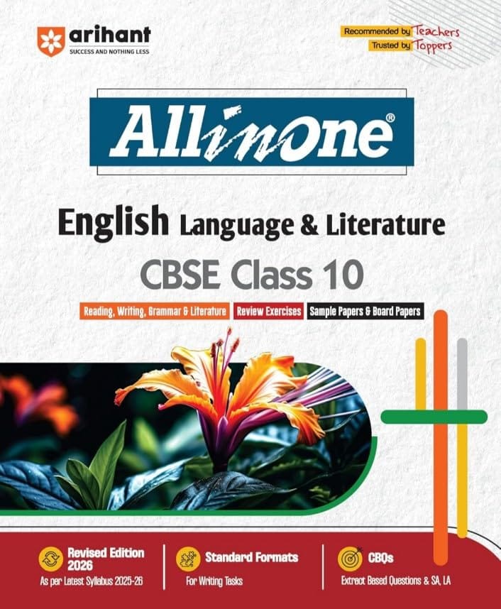Arihant all in one English Language Coursebook for CBSE Class 10 with Audio CD [Paperback] [Jan 01, 2024] arihant