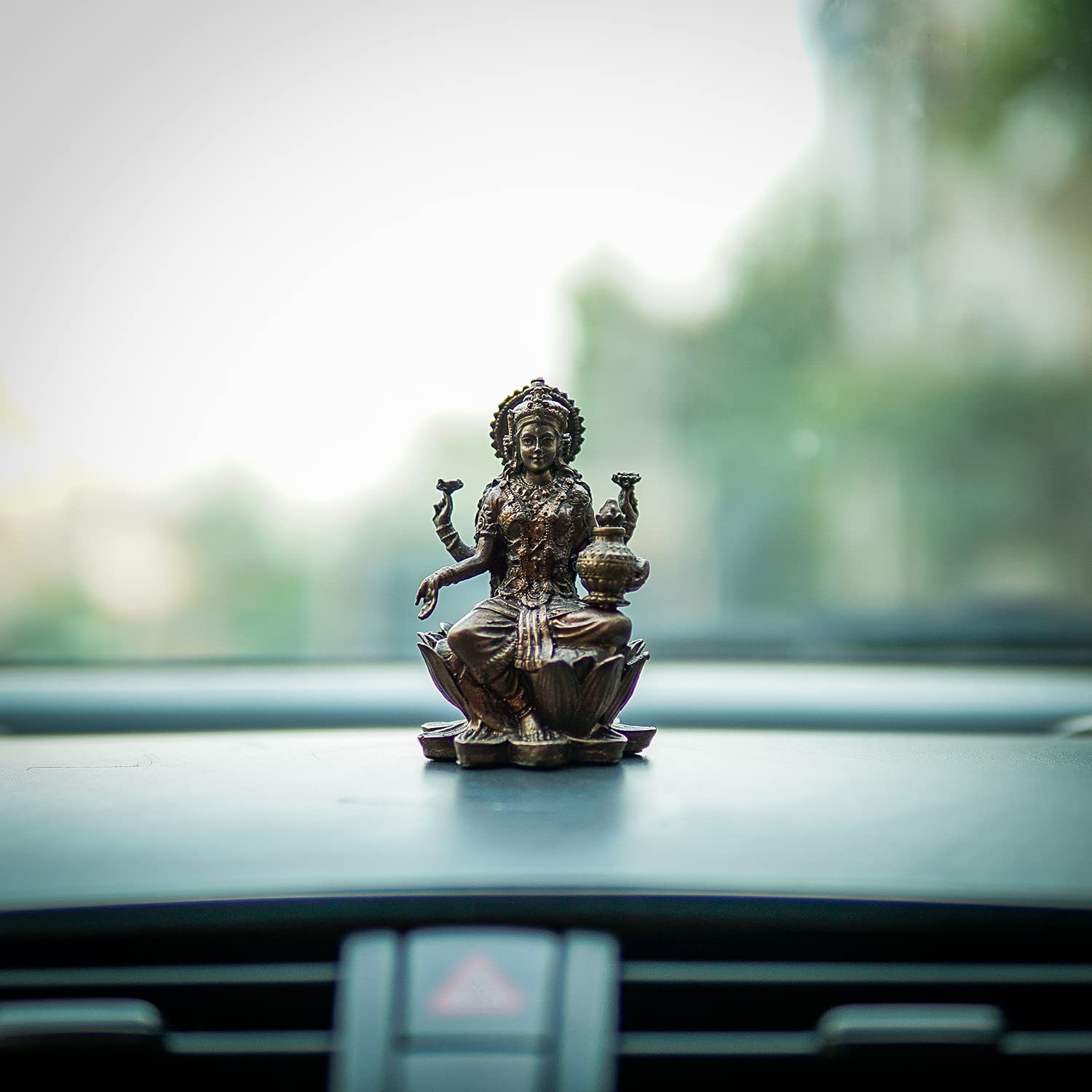 Craftlayout Bronze Finish Resin Maa Lakshmi Murti 3 Inch