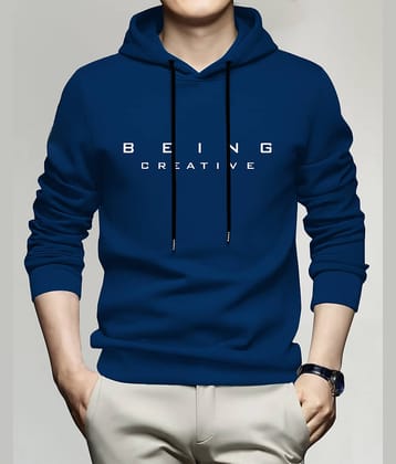 AUSK Cotton Blend Hooded Men's Sweatshirt - Blue ( Pack of 1 )