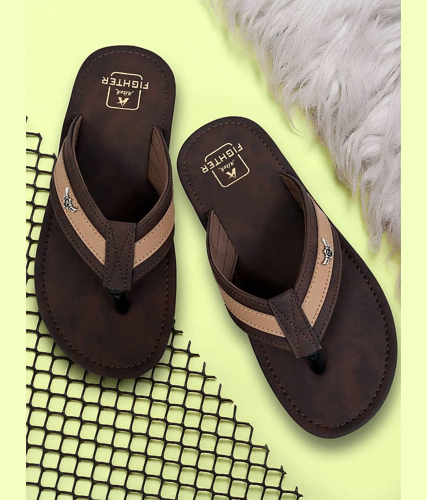 Chappal Wala Brown Men's Thong Flip Flop