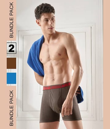 lux venus Pack of 2 Cotton Trunks For Men's ( Multicolor )
