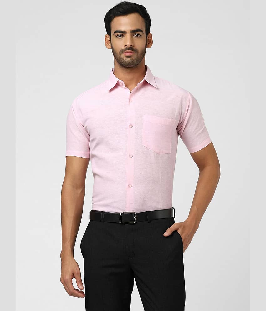 DESHBANDHU DBK - Pink Cotton Regular Fit Men's Casual Shirt ( Pack of 1 )