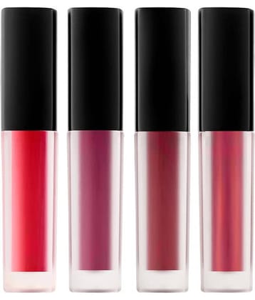 Lenon Mini Liquid Lipstick Red Pack of 4 12 mL