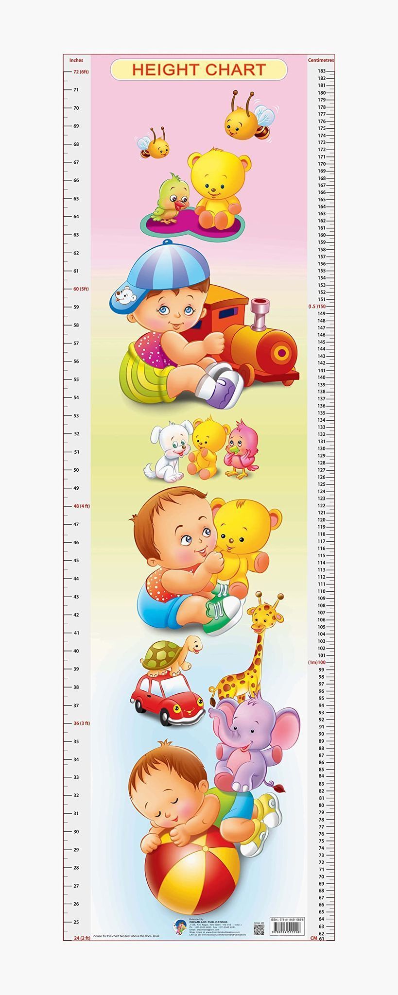 Height Chart 5 [Poster] Dreamland Publications