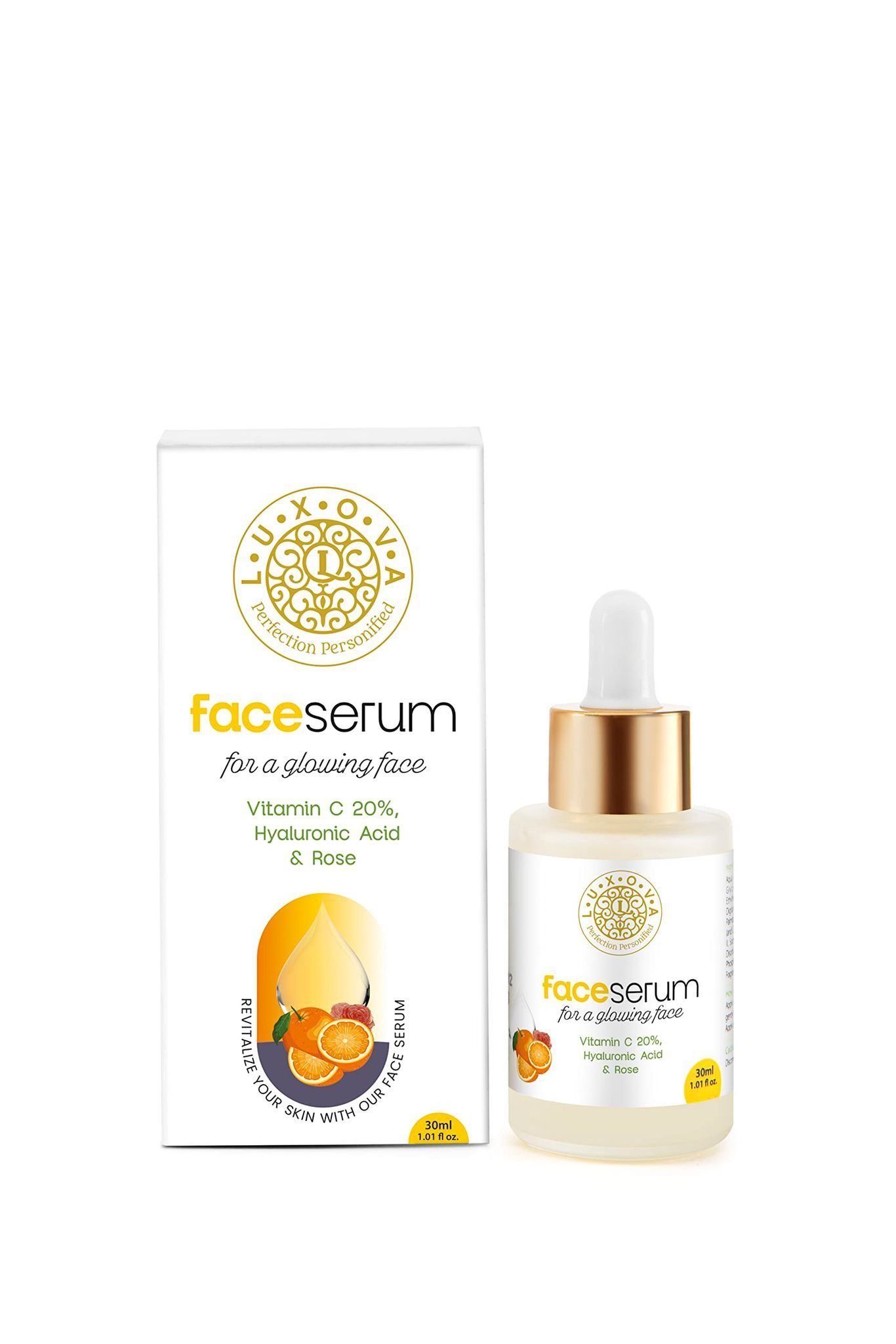 LUXOVA Unisex Radiant Face Serum| Anti- Pigmentation Hydration Radiance Brightening | Daily Hydrating Serum Nourishes & Brightens Skin| Lightweight, Non Greasy| Soothes & Hydrates Skin,30 ml