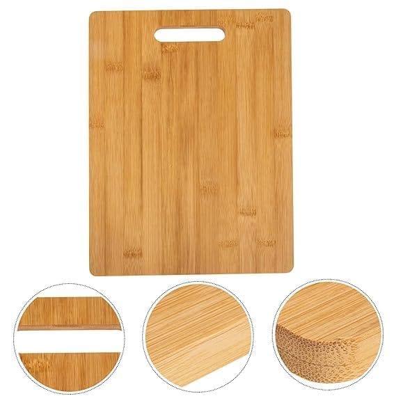 RK Natural Bamboo Wood Chopping Cutting Board - Extra Large 30x19cm | Eco-Friendly, Anti-Microbial, BPA-Free | Perfect for Kitchen Vegetables, Fruits & Cheese