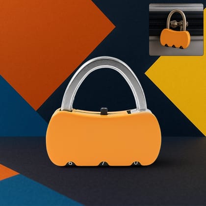 Portable Security 3-Digit Combination Travel Lock (1 Pc)
