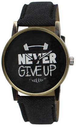 Black Never GiveUp Analog Watch for Men LR27