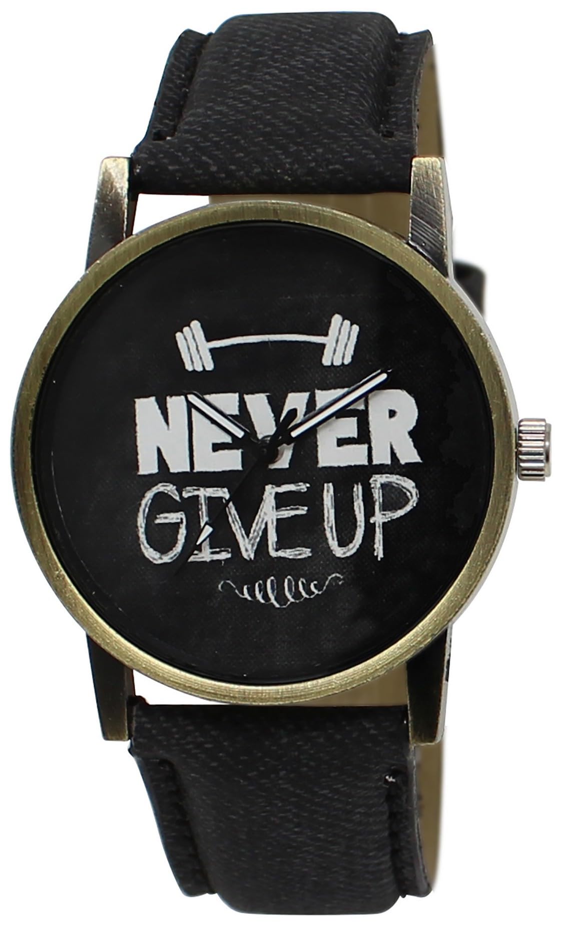 Black Never GiveUp Analog Watch for Men LR27