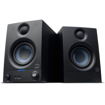 PreSonus Eris 3.5 2nd Gen HD Professional Studio Monitors with 3.5" Woven Composite Woofer, 1" Silk-Dome Tweeter, 50W Class AB Power and Tuning Controls (Auxillary) - Pair (Black) PreSonus Eris 3.5 2nd Gen HD Professional Studio Monitors with 3.5" Woven 
