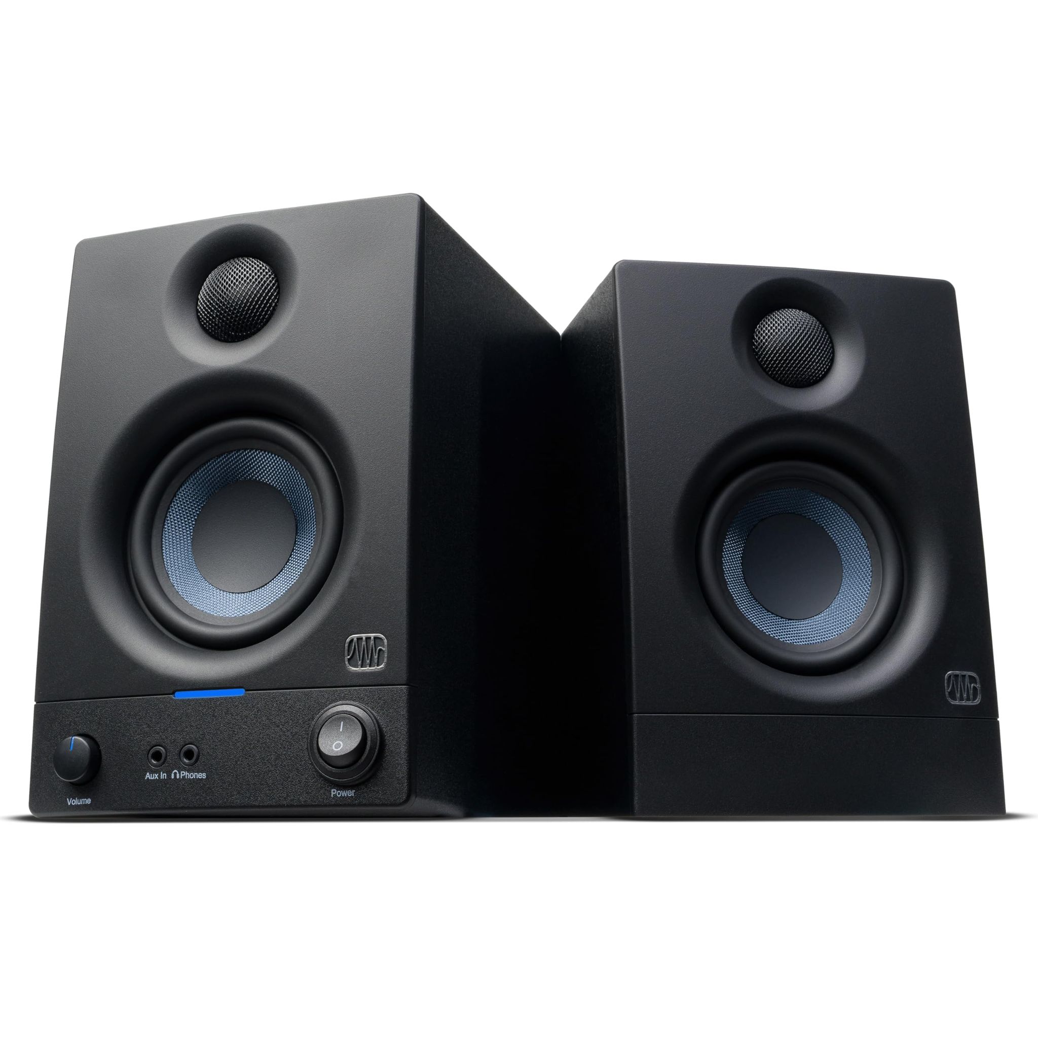 PreSonus Eris 3.5 2nd Gen HD Professional Studio Monitors with 3.5" Woven Composite Woofer, 1" Silk-Dome Tweeter, 50W Class AB Power and Tuning Controls (Auxillary) - Pair (Black) PreSonus Eris 3.5 2nd Gen HD Professional Studio Monitors with 3.5" Woven