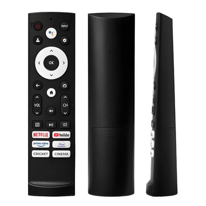 K2ORA Remotes Fit for VU Cinema GloLED 4k Smart LED Google/Android TV Remote Control Non-Voice (Without Bluetooth) Compatible with Hotstar, Prime OTT Hotkeys Remote Controller Black